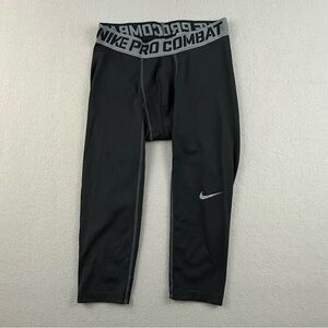 Nike Pro Combat Men's Medium Shorts Dri-Fit‎ Compression Elastic Waist Black